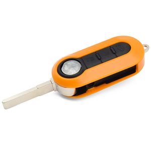 Coque de clé télécommande 3 boutons orange pour véhicule, étui de protection pour clé de voiture, capa para chave de carro, carcasa llave - Product Image 5