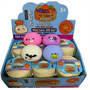 PRT Factory Direct Halloween Dumpling Squishy Custom Soft TPR Squeeze Decompression Food Stress Ball Sensory Fidget Unisex Toy - Product Image 3