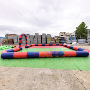 Lona de PVC de alta resistencia, de grado comercial, para circuito de carreras de coches de choque inflables tipo go-kart. - Product Image 3