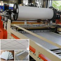 Machine automatique de fabrication de dalles de plafond en plâtre laminé PVC, machine de laminage de plaques de plâtre