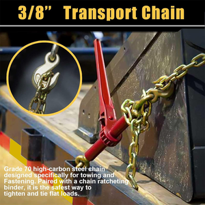 G70 3/8 "タイアウトロードバインダー輸送チェーンヘビーデューティ合金鋼溶接 - Product Image 5