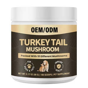 Polvere di Funghi per Cani e Gatti, Complesso di Funghi Biologici per Supporto Immunitario, Cognizione, Vitalità, Integratore con Dieci Funghi - Product Image 1