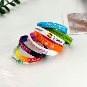 Bracelet en silicone personnalisé avec logo d'usine professionnelle, bracelet élastique en caoutchouc avec gravure, bracelets de sport et de mode - Product Image 4