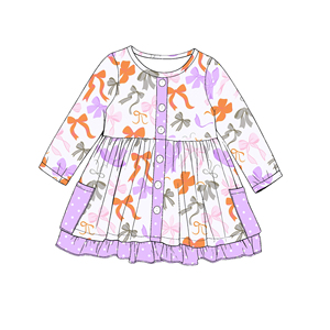 New Design Milk Silk <strong>Dress</strong> Kids Baby <strong>Girl</strong> <strong>Dresses</strong> Custom Long Sleeve Cute Toddler Princess <strong>Dress</strong> Clothing - Product Image 5