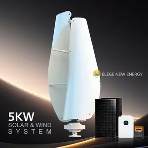 Precio de fábrica 2KW 3KW10KW 48V turbina eólica de levitación magnética Vertical molino de viento sistema generador de energía Solar para el hogar