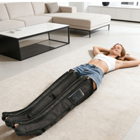 Masseur de jambes à compression d'air ciblée, bottes de compression d'air sans fil avec 5 modes, masseur de jambes avec chaleur et compression