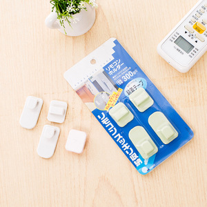 Wall Mounted Adhesive Hooks Rectangle Blue And Pink <b>Remote</b> <b>Control</b> Organizer For Doorway Bedroom Kitchen Bathroom - Product Image 3