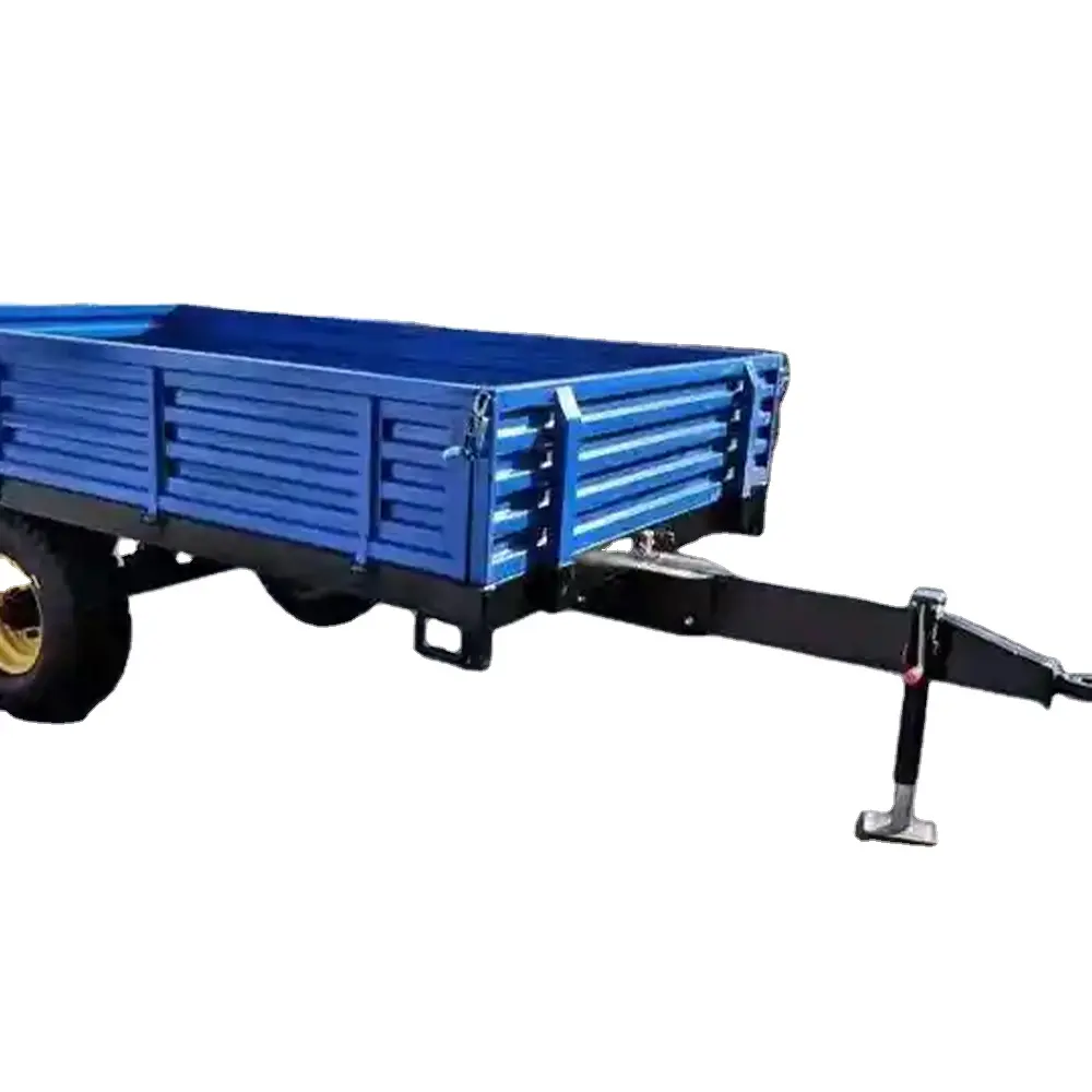 Rơ moóc thực phẩm được trang bị đầy đủ 2ton 3 tấn 5 tấn trang trại tiện ích tải công suất trang trại máy kéo Tipping Trailer máy kéo thủy lực