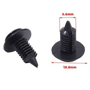 Jin Chan Auto <b>Clip</b> 18.8mm Black Plastic Fastener For <b>Car</b> Interior Trim Panel <b>Clips</b> - Product Image 1
