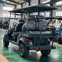 Voiture de golf électrique Robetaa 2026, chariot de golf multifonctionnel chinois, 6 places, batterie au plomb-acide 48V 72V, buggy de golf
