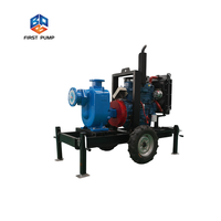 Pompa Air Sentrifugal Self-Priming 8 Inci Mesin Diesel 50HP untuk Padatan