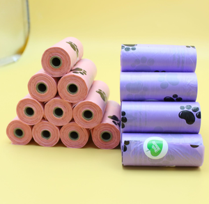 Bolsas Biodegradables Ecológicas para Excremento de Perro, Impresas Personalizadas, a Prueba de Fugas y Olores, para Uso en Exteriores - Product Image 1