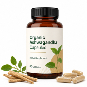Ashwagandha Capsules Adult Dietary Supplement Sports Nutrition Enhance Athletic Performance Soothe Emotions Antioxidant Immune - Product Image 1