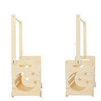 Panier cadeau de douche en bois avec roulettes, caisse de rangement à roulettes en bois pour vêtements