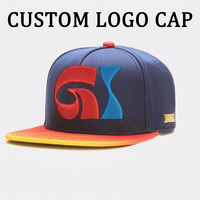 Casquette de baseball adulte GI Hip-Hop Street Dance de haute qualité, 6 panneaux, en coton peigné, avec lettres brodées, motif dessin animé, visière plate