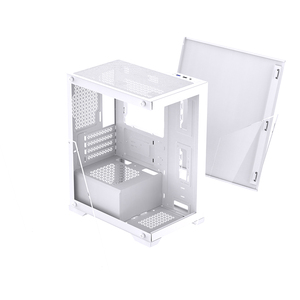 Lovinglcool Ốp Máy tính chơi Game giữa tháp mATX kính cường lực mini khung Máy Tính Game Thủ Máy Tính <span class=keywords><strong>ITX</strong></span> hỗ trợ 240 làm mát chất lỏng argb - Product Image 4