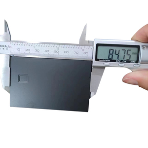 REE Sample-tarjeta de metal <span class=keywords><strong>negra</strong></span>, tarjeta de metal impresa con logotipo para grabado láser para regalo - Product Image 3