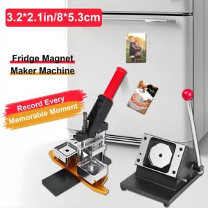 Nhà Máy Bán buôn của nhãn hiệu DIY vuông ảnh tủ lạnh nam châm nút Huy hiệu máy làm - Product Image 4