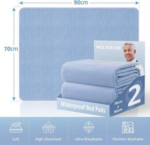 <strong>Bed</strong> <strong>Pads</strong> Washable <strong>Bed</strong> Protector Reusable <strong>Bed</strong> <strong>Wetting</strong> Sheets Absorbent <strong>Mattress</strong> Protector for Kids Adults Elderly - Product Image 4