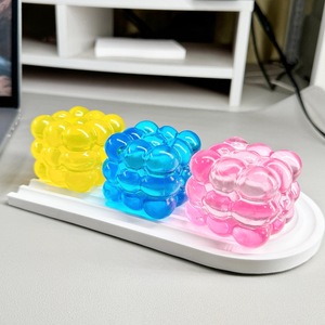 Juguetes blandos de maltosa, juguete cuadrado cúbico de colores suaves y brillantes, juguete sensorial antiestrés divertido, juguetes de Navidad, juguete para apretar - Product Image 3