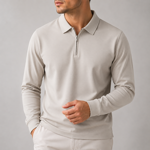 Camiseta Polo Personalizable con Bordado y Estampado para Hombre, Diseño de Golf, Cuello con Cierre, Tejida, para Otoño - Product Image 2