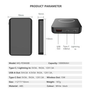 Cargador Portátil M-Queen 10000 22.5W, Banco de Energía Magnético Inalámbrico con Logotipo Personalizable para iPhone 12 13 14 - Product Image 3
