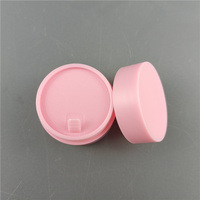Pot cosmétique à double paroi 3g 5g 10g 15g 20g 30g 50g 100g en plastique PP avec couvercle Noir rose Blanc Bleu Modèle YLO-CJ001