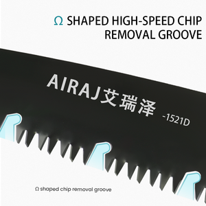 Sega da Potatura da Giardino AIRAJ in Acciaio ad Alto Tenore di Carbonio, Sega Pieghevole Resistente e Salva-Fatica per Lavorazione del Legno - Product Image 4