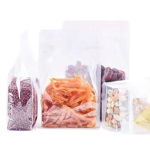 Sacs en Mylar imprimés personnalisés, unités, emballage scellé à huit côtés, sacs en plastique stratifié, à fond plat, pour brique de riz