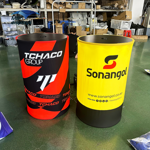 Customized Long Trade Show LED Light Display Stand Elegant Reception Table for Trade Fair Exhibitions Premium Promotion <strong>Counter</strong> - Product Image 5