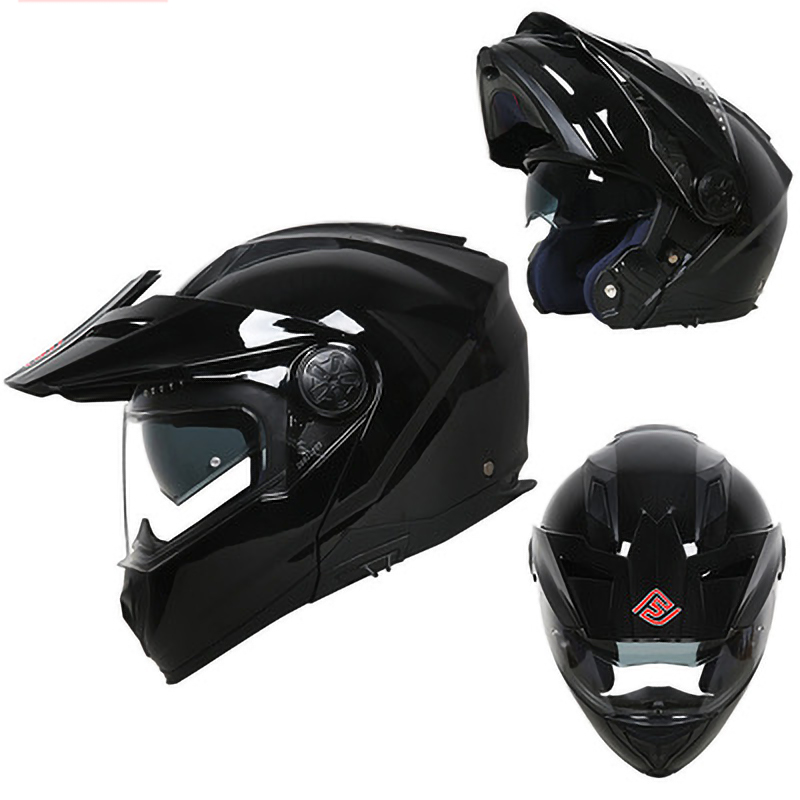 FASEEDフルフェイスオートバイヘルメットモトクロスダブルレンズ