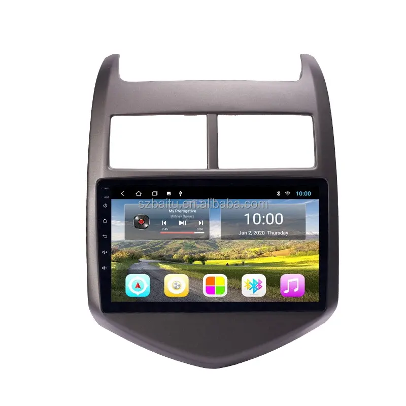 Android 12 araba radyo için Chevrolet sonic aveo araba stereo multimedya gps navigasyon android 2din