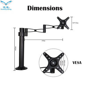<span class=keywords><strong>Support</strong></span> de bureau pour écran d'ordinateur Ergotron 14-29 pouces <span class=keywords><strong>Support</strong></span> de bureau <span class=keywords><strong>TV</strong></span> CY102 - Product Image 3