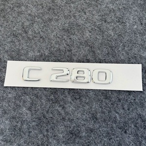 Lettres de <span class=keywords><strong>coffre</strong></span> de voiture 3D ABS argent noir finition brillante C180 C200 C220 C260 C300 C320 <span class=keywords><strong>Protection</strong></span> d'emblème pour <span class=keywords><strong>Mercedes</strong></span> W203 W204 W205 - Product Image 2