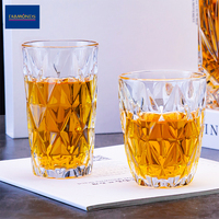 Fabricant chine bon marché, tasse en verre de boisson de couleur unie de 280Ml pour fête d'anniversaire de mariage