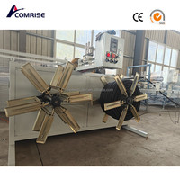 Máquina de tubería de plástico corrugado de segunda mano Línea de producción de tubería de conducto eléctrico corrugado de pared simple de PP PE PVC de alta velocidad.