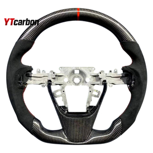 <span class=keywords><strong>พวงมาลัย</strong></span>คาร์บอนไฟเบอร์แท้ YTcarbon <span class=keywords><strong>ส</strong></span>ำหรับ BT-50 ปี 11-18 อะไหล่ตกแต่งภายในรถยนต์ <span class=keywords><strong>ส</strong></span>ไตล์รถแข่ง แบบกำหนดเอง - Product Image 2