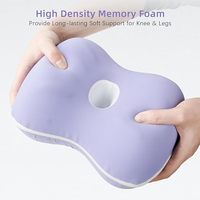 Kniekissen für Seitenschläfer - Kühlendes Kissen zwischen den Beinen zum Seitenschlafen - Memory-Schaum Kniekissen mit Gurt für Hüftschmerzen