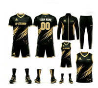 Ensemble de maillots de football personnalisés à manches courtes, respirant et à séchage rapide, en polyester, uniforme de football par sublimation, kit d'équipe adulte OEM avec logo
