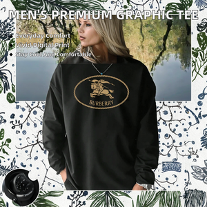 Camiseta de Manga Larga con Estampado Gráfico de Algodón Premium para Hombre, 260 Gramos, Diseño Único con Letras, Elegante, Cómoda, Informal, Suave y Transpirable - Product Image 2