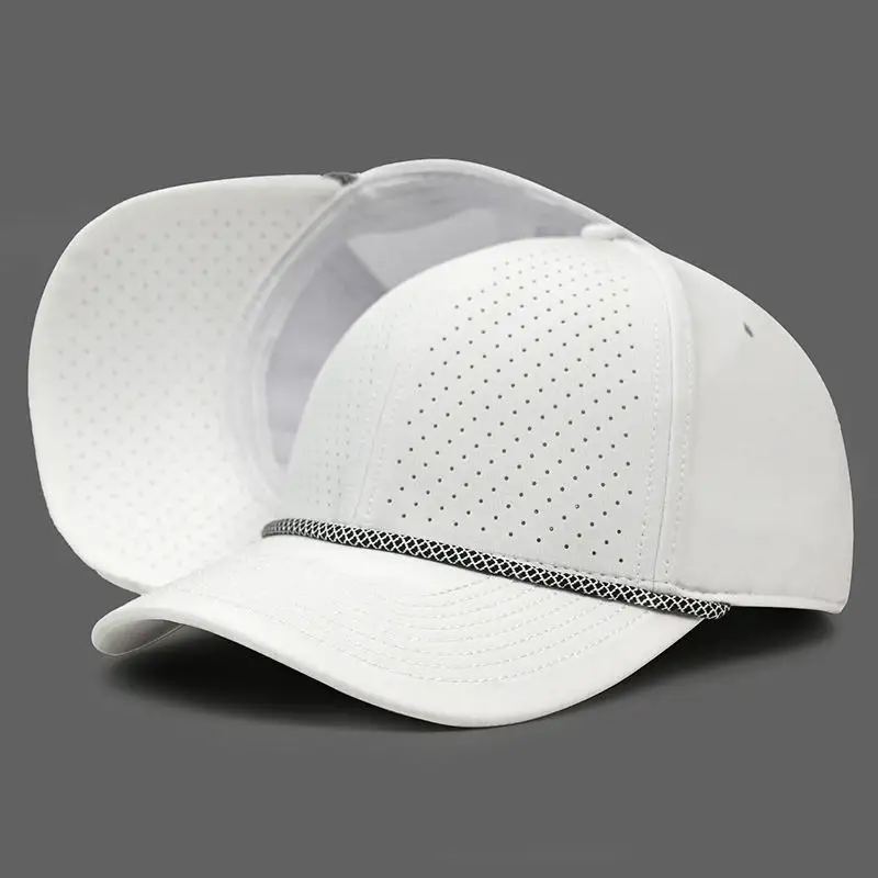 HS62 Custom Logo Women Men Blank Trucker White Hat Plain Sport HYDRO Waterproof Baseball Golf Hat Caps