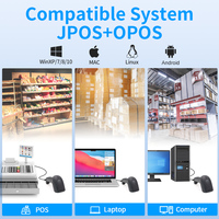 GTCODESTAR Escáner de código de barras con cable 2D Lector de código de barras de mano 1D Escáner de código QR Pistola de escaneo USB para escaneo de código QR industrial