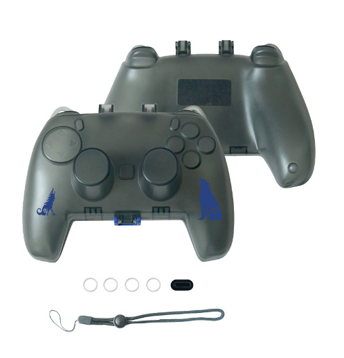 étui de rangement pour manette exclusive ps5 noir transparent