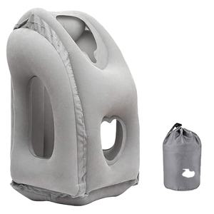 Buntes Reise-Nackenkissen, leicht, ergonomisch, für Flugzeug, Auto, zum Schlafen, bequeme aufblasbare Kissen für Erwachsene und Kinder - Product Image 1