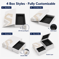 Boîte rigide en carton pour téléphone, design de luxe personnalisé, boîte cadeau pour téléphone, logo en feuille d'or, estampage à chaud, avec insert en EVA.
