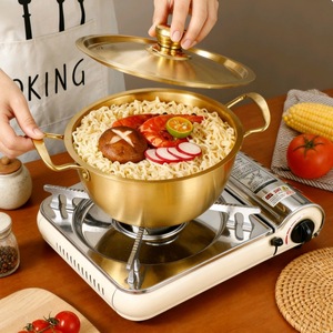 หม้อกึ่งสำเร็จรูปสไตล์เกาหลี พอตโกลด์ 2.1-3 ลิตร พร้อมหูจับสองข้าง ใช้กับเตาแม่เหล็กไฟฟ้าได้ - Product Image 3