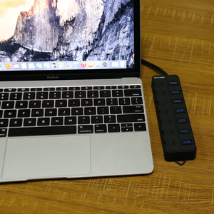 USB3.0 Extenseur haute vitesse à 7 ports Hub d'ordinateur Commutateur indépendant Contrôle de groupe Répartiteur USB 3.0 haute vitesse Stock d'amarrage - Product Image 3