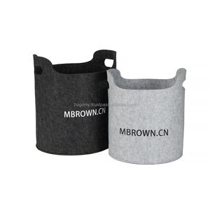 Foldable Felt Laundry Hamper Handles Lightweight Eco-Friendly Laundry <b>Basket</b> for Bathroom Use Customized Logo Color/Size Options - Product Image 1