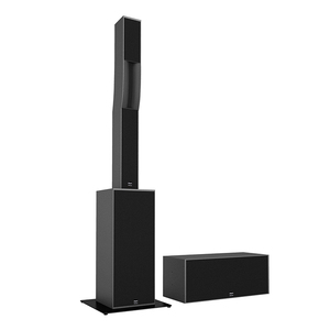 Système de sonorisation passif 2 voies, 6 haut-parleurs de 5 pouces et 2 caissons de basses de 12 pouces, pour groupes live en extérieur, noir et blanc - <span class=keywords><strong>Syva</strong></span>+<span class=keywords><strong>Syva</strong></span> Low - Product Image 2