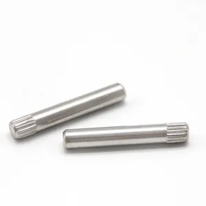 OEM Thẳng Knurled Pins Thép Nickel Fastener 12 Mm Trục Dài